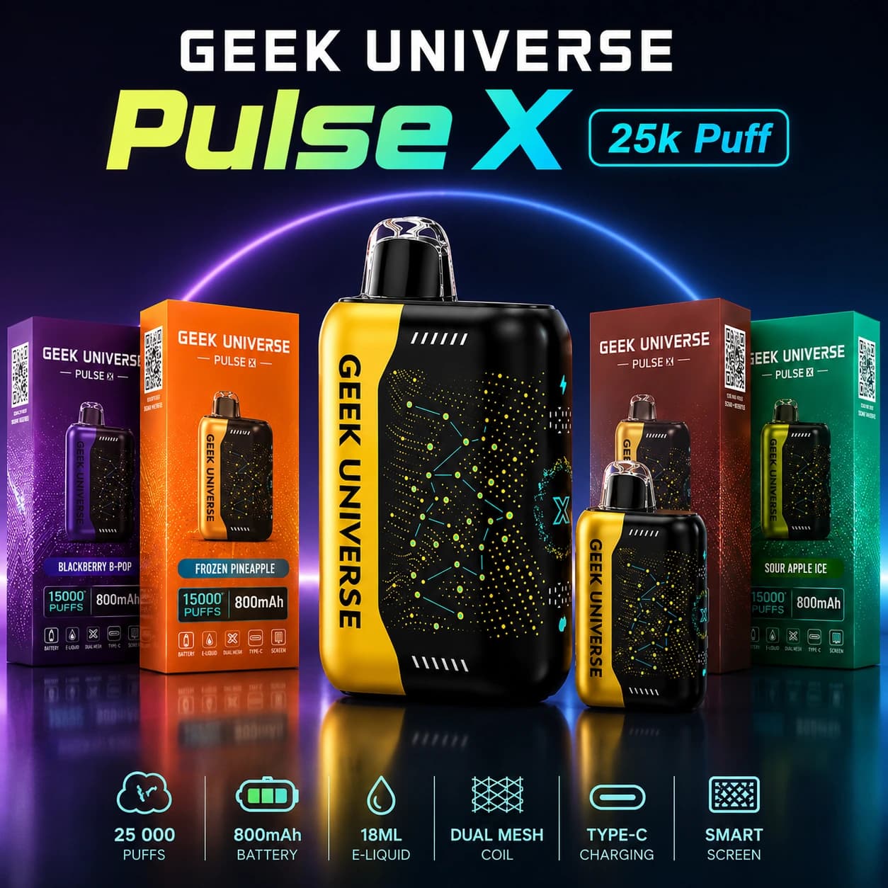 GEEK UNIVERSE 25k PUFFS NVape