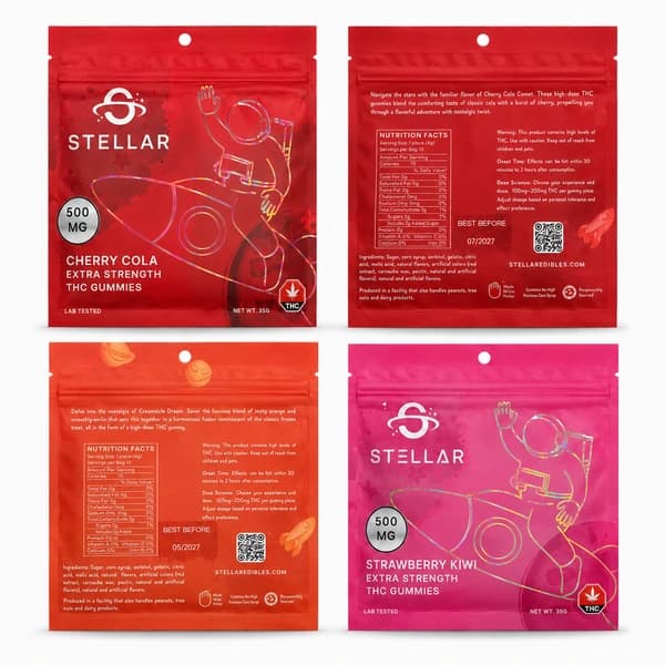STELLAR GUMMIES 500MG product listing