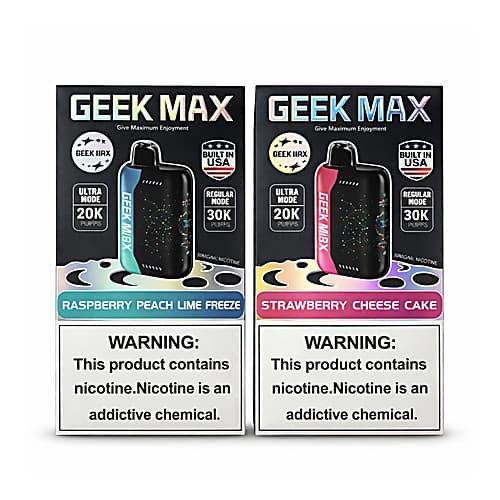 GEEK MAX – 5% | 20K–30K PUFFS | MANY FLAVORS product listing