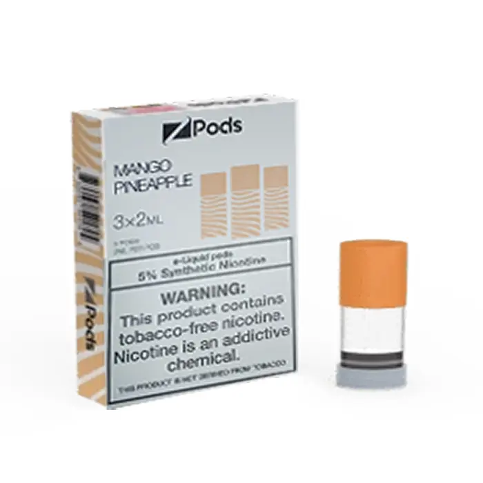 ZPods / ZPODS – Mango Pineapple (3×2 mL pods, 5% synthetic nic) product listing
