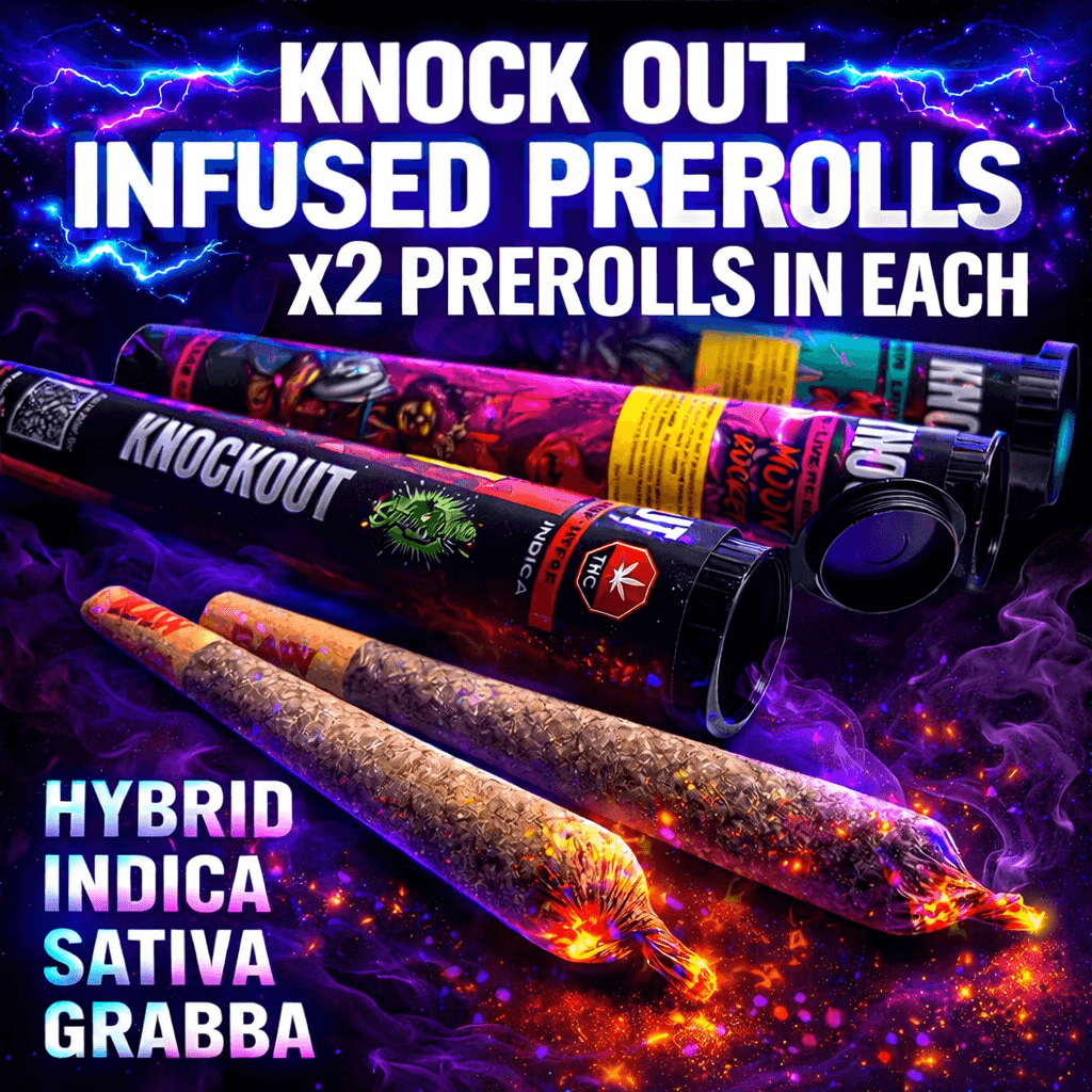 KNOCK OUT INFUSED PREROLLS x2 each product listing